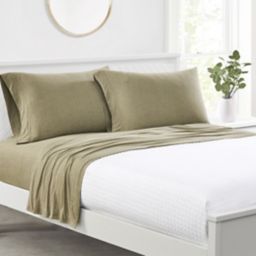Simply Essential™ Solid Jersey Twin Sheet Set in Olive
