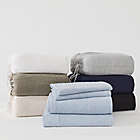 Alternate image 2 for Simply Essential&trade; Solid Jersey Twin XL Sheet Set in Dark Grey