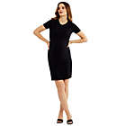 Alternate image 0 for A Pea in the Pod&reg; Extra Small Pocket Tee Maternity Shirt Dress in Black