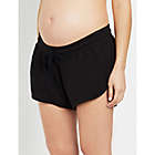 Alternate image 0 for Motherhood Maternity&reg; Large Under Belly French Terry Lounge Maternity Short in Black