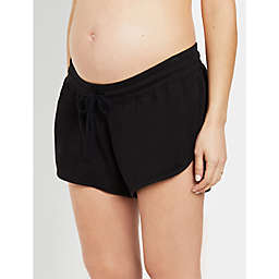 Motherhood Maternity® X-Large Under Belly French Terry Lounge Maternity Short in Black