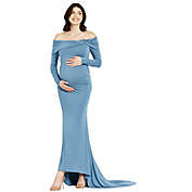 Motherhood Maternity&reg; Off-Shoulder Maternity Maxi Dress
