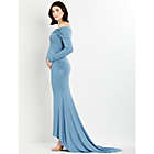 Alternate image 3 for Motherhood Maternity&reg; Off-Shoulder X-Large Maternity Maxi Dress in Blue