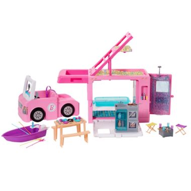 Ontbering Leuren tempel Mattel Barbie® 51-Piece 3-in-1 DreamCamper Vehicle and Accessory Set |  buybuy BABY