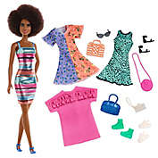 Mattel 18-Piece African American Barbie&reg; Doll, Fashion, and Accessory Set