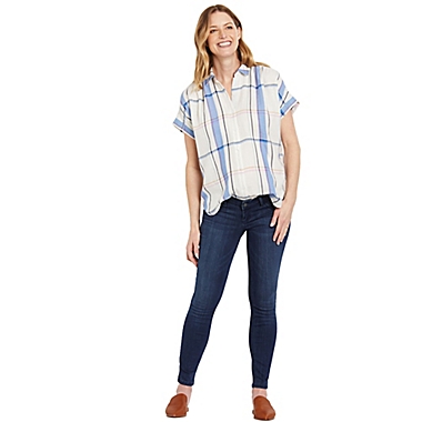 Motherhood Maternity&reg; Medium Side Panel Skinny Leg Maternity Jeans in Dark Wash. View a larger version of this product image.