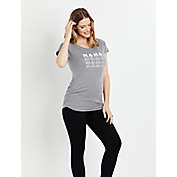 Motherhood Maternity&reg; Mama Mama Short Sleeve Graphic Maternity T-Shirt in Grey