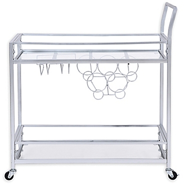 FirsTime&reg; Delilah Bar Cart in Silver. View a larger version of this product image.