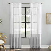 Clean Window&reg; Color Block Accent Anti-Dust Sheer Window Curtain Panel