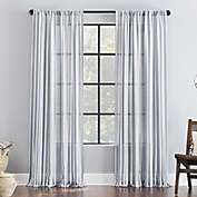 Clean Window&reg; Leno Weave Stripe Anti-Dust Sheer Window Curtain Panel