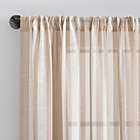 Alternate image 2 for Clean Window&reg; Leno Weave Stripe Anti-Dust Sheer 84-Inch Window Curtain Panel in Pecan