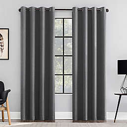 Clean Window® Anti-Dust Room Darkening Grommet 96-Inch Window Curtain Panel in Coal Gray