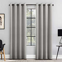 Clean Window® Anti-Dust Room Darkening Grommet 63-Inch Window Curtain Panel in Silver Gray