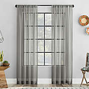 Clean Window&reg; Vintage Open Weave Anti-Dust Sheer Window Curtain Panel