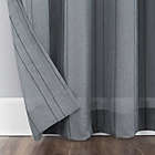 Alternate image 3 for Clean Window&reg; Striped Accent Anti-Dust Sheer 84-Inch Window Curtain Panel in Storm