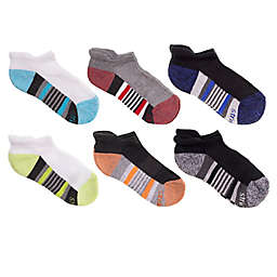 Stride Rite® Size 6-12M 6-Pack Assorted No Show Socks in Grey/Black