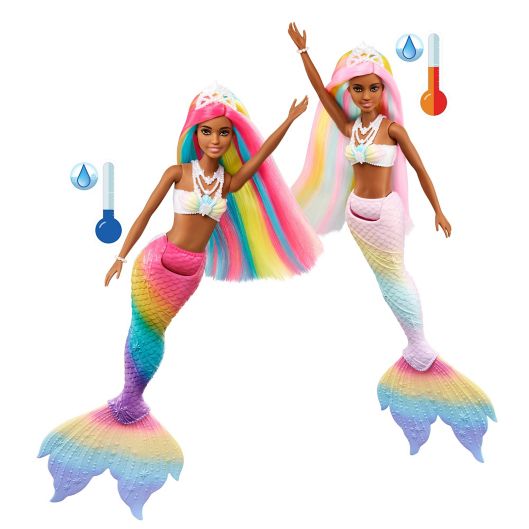 tevredenheid Moedig Krachtcel Mattel® Barbie™ Dreamtopia Rainbow Magic™ Mermaid in Dark Skin | buybuy BABY