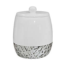 NuSteel Bali Cotton Jar with Lid in White