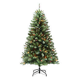 H for Happy™ 6-Foot Spruce Pre-Lit Artificial Value Christmas Tree in Green
