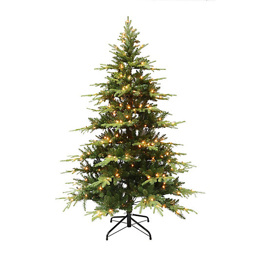 Alternate image 1 for Bee & Willow™ 7-Foot Fir Pre-Lit Artificial Christmas Tree in Green