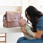 Alternate image 3 for Petunia Pickle Bottom&reg; Boxy Backpack Diaper Bag in Dusty Rose Leatherette