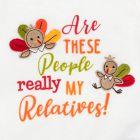 Alternate image 1 for Baby Essentials&reg; Size 3T Relatives Thanksgiving T-Shirt in White/Orange