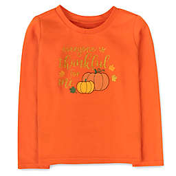 Baby Essentials® Thanksgiving Thankful For Me Long Sleeve T-Shirt in Orange