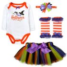 Alternate image 0 for Baby Essentials&reg; Newborn 4-Piece Halloween Bodysuit, Tutu, Leg Warmers, and Headband Set