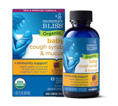 Mommy&#39;s Bliss&reg; 1.67 oz. Organic Cough Syrup and Mucus Relief Day