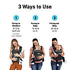 Alternate image 3 for Graco&reg; Cradle Me&trade; Lite 3-in-1 Baby Carrier in Charcoal Gray