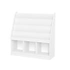 Alternate image 5 for RiverRidge&reg; Home Kids Bookrack with 3 Cubbies and 2 Folding Storage Bins in White/Coral