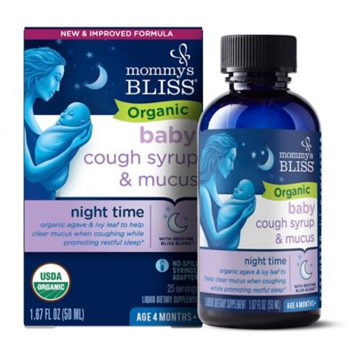 Mommy&#39;s Bliss&reg; 1.67 oz. Organic Cough Syrup and Mucus Relief&reg; Night Time Liquid