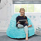 Alternate image 1 for Delta Children&reg; Cozee Fluffy Kids Chair in Aqua