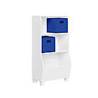 Alternate image 0 for RiverRidge Home&reg; 23-Inch Kids Bookcase and Toy Organizer in White with Blue Bins