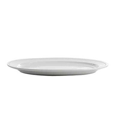 Our Table&trade; Simply White Beaded 16-Inch Oval Platter. View a larger version of this product image.