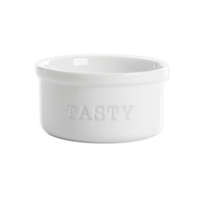 Our Table&trade; Simply White Words &quot;Tasty&quot; Ramekin