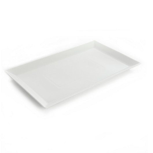 Alternate image 1 for Our Table™ Simply White Rim 18-Inch Rectangular Serving Platter