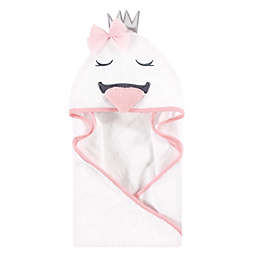 Hudson Baby® Cotton Swan Face Animal Hooded Towel in White