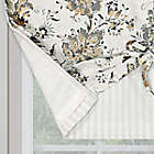 Alternate image 1 for B&W Double Layered Jacobean Floral Valance