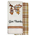 Alternate image 0 for Give Thanks Plaid Kitchen Towels (Set of 2)