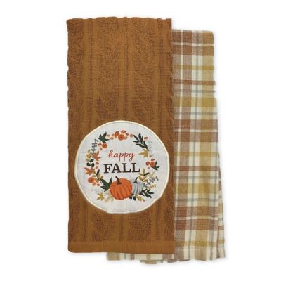 NEW FALL HARVEST & THANKSGIVING MOTIF KITCHEN TOWELS You Choose Pattern 
