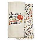 Alternate image 0 for Autumn Leaves Kitchen Towels (Set of 2)