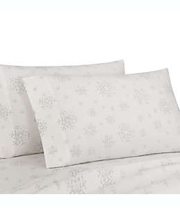 Fundas para almohadas king de franela Bee & Willow™ Snowflake color blanco
