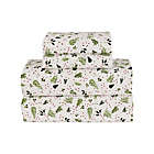 Alternate image 1 for Bee &amp; Willow&trade; Cotton Flannel King Sheet Set in Christmas Foliage