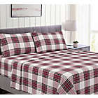 Alternate image 0 for Bee &amp; Willow&trade; Cotton Flannel Queen Sheet Set in Christmas Plaid