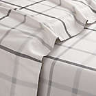 Alternate image 2 for Bee &amp; Willow&trade; Cotton Flannel Queen Sheet Set in Grey Tattersall