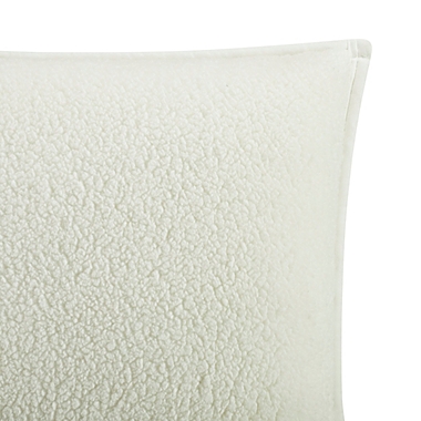 UGG&reg; Melange Classic Sherpa Square Throw Pillows in Snow (Set of 2). View a larger version of this product image.