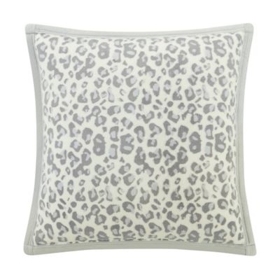 UGG&reg; Coco Luxe Square Throw Pillows in Grey Leopard (Set of 2)
