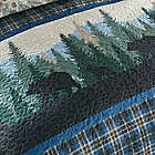 Alternate image 2 for Donna Sharp&reg; Bear Journey 3-Piece Reversible King Quilt Set in Blue