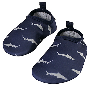 Hudson Baby&reg; Size 8 Shark Water Shoe in Blue. View a larger version of this product image.